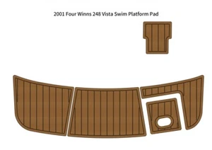 2001 Four Winns 248 Vista Swim Platform Boat EVA Faux Foam Teak Deck Floor Pad - Picture 1 of 24