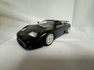 Vintage Bburago 1991 Bugatti-EB110 GT 1/18 diecast (Black) VHTF Rare 3055 - Image 1 of 4