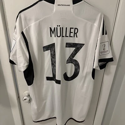 Camiseta Adidas Alemania Casa Muller #13 Talla XL Mundial  Foto 1 de 4