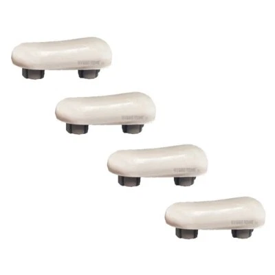 Kit 4 pezzi paracolpi PAR004 inclinati grigi in gomma per Copriwater sedile Wc - Immagine 1 di 3