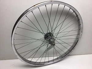 Vintage Schwinn 26” 2.125” S2 Chrome Rear Wheel Rim Bendix NICE - Picture 1 of 12
