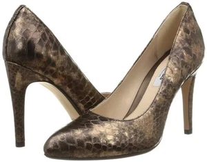 Clarks Narrative Women's SIZE 7.5 Kendra Sienna Bronze Leather Heels Pumps - Picture 1 of 10
