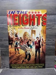 IN THE HEIGHTS MUSICAL, BROADWAY WINDOW CARD/POSTER, FIRMATO CAST - Foto 1 di 9