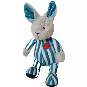 Good Night Moon 11 Zoll Hase Plüsch gestreift blau weiß Pyjama kuschelig - Bild 1 von 15