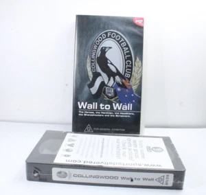 Official AFL Collingwood Football Club Wall to Wall VHS - Sealed Tape - Magpies - Picture 1 of 6