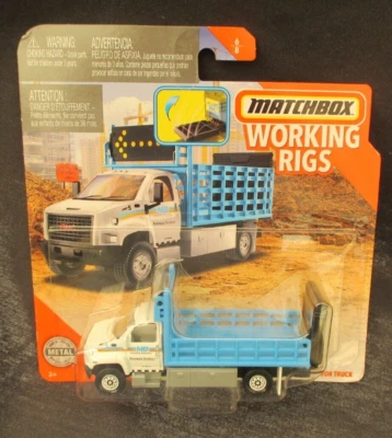 matchbox  working rigs gmc 3500 attenuator truck 2020 - Image 1 of 2