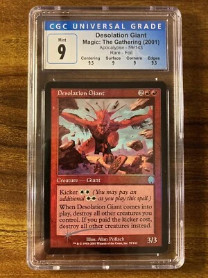 MTG✨DESOLATION GIANT FOIL✨Apocalypse CGC Quad 9’s++ MINT RARE Creature POP 3 ! - Image 1 of 4