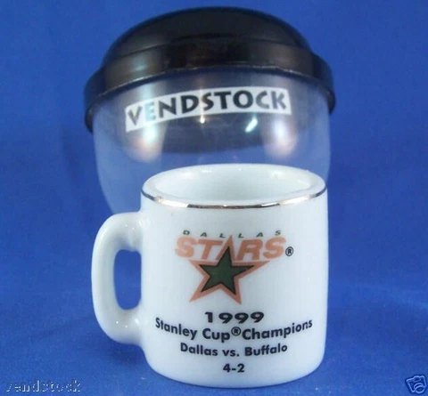 1999 DALLAS STARS CERAMIC MINI MUG NHL 1.25" TALL STANLEY CUP CHAMPIONS Cover