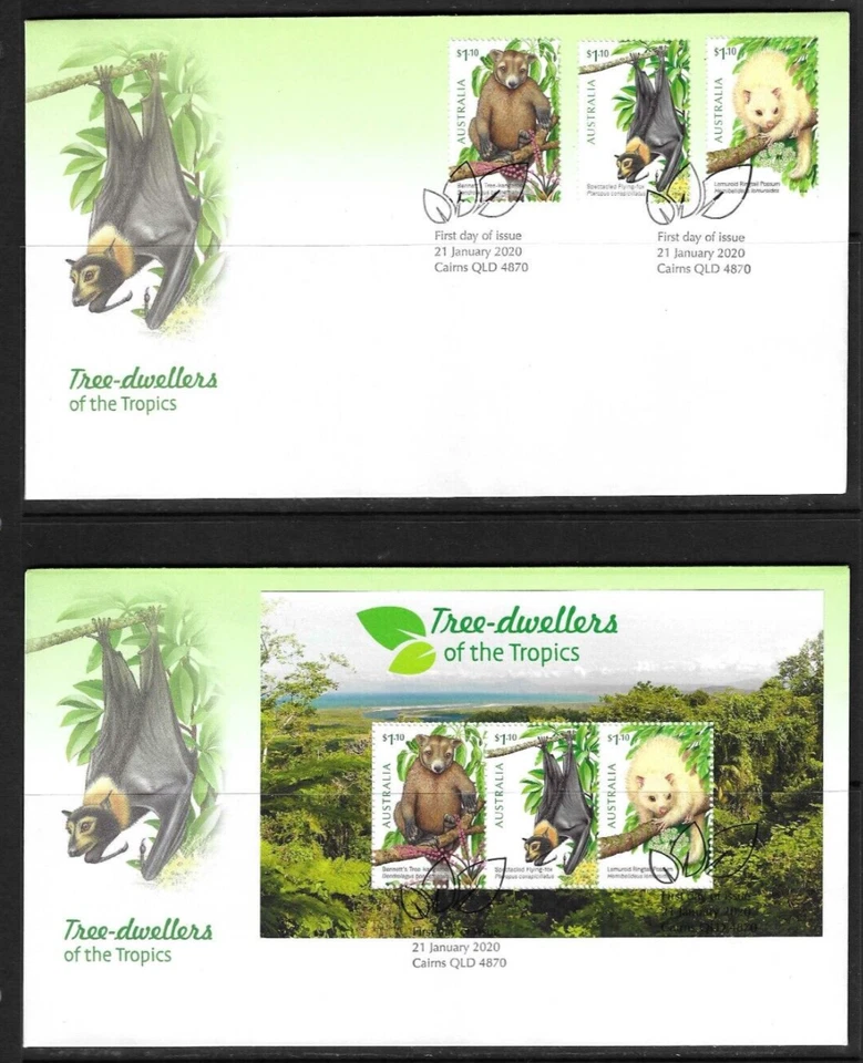 Australia SC # 5199-5201 Tree-Dwellers Of The tropics FDC. Australia Post - Image 1 of 1