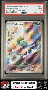 PSA 9 MINT Bulbasaur Illustration Rare #143 2024 Pokemon Stellar Crown - Picture 1 of 2