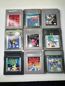 9 Nintendo Gameboy And Game Boy Color Video Games Tested Lot Adventure P2 Quest - Picture 1 of 9