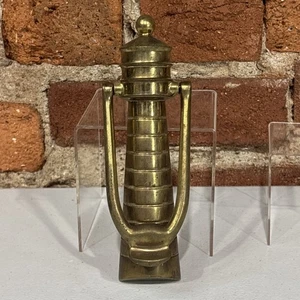 Seltener Vintage Leuchtturm Türklopfer massiv Messing - Bild 1 von 8