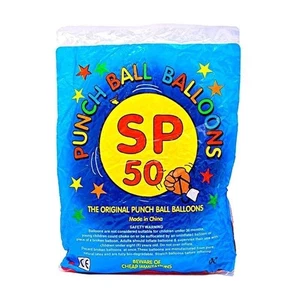 50 LARGE PUNCH BALLOONS Party Bag Fillers Goody Loot Bag Toys Birthday - Picture 1 of 3