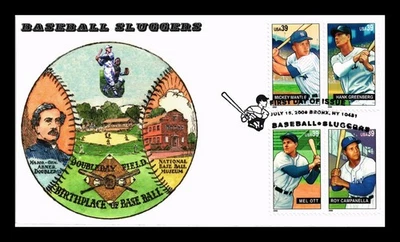 US COVER BASEBALL SLUGGERS FDC COMBO S&T CACHETS LIMITED EDITION - Image 1 of 2