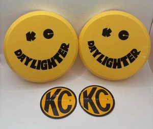 6”Inch KC Hilites Daylighter Plastic Light Covers Set of 2 Brush Guard Lens - Picture 1 of 3