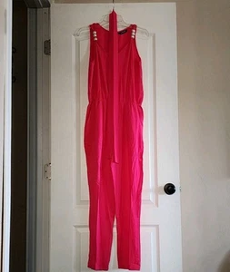 Chicme Magenta Pink Summer Long Pants Jumper Size S - Picture 1 of 7