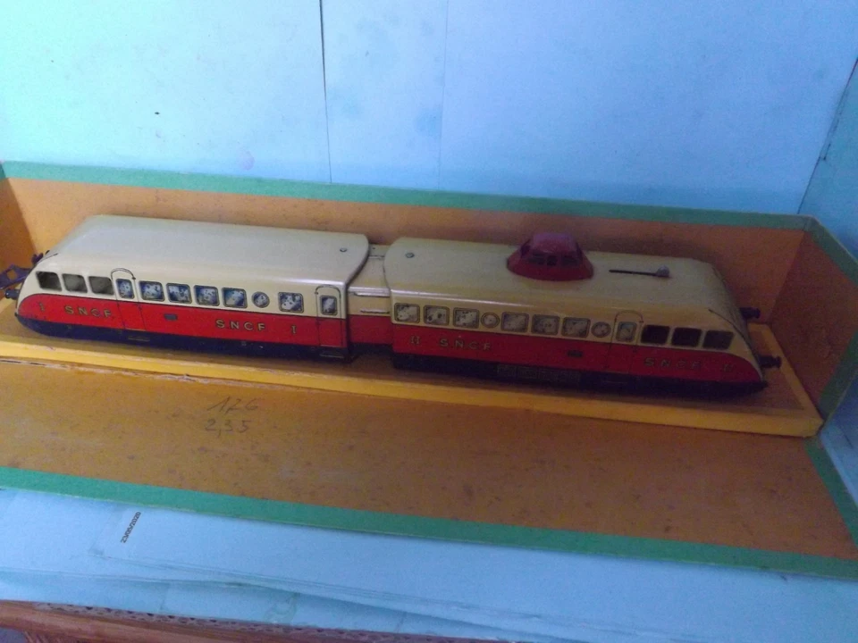 autorail bugatti hornby  jep Electrique avec boite fonctionne très bien - Photo 1/4