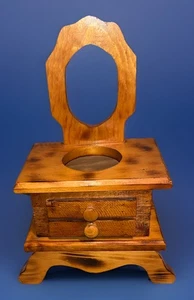 Vtg Handmade “Dry Sink” For Potted or Silk Plants Planter Stage Doll Home Decor - Picture 1 of 10