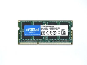 crucial 8GB Laptop Memory Ram DDR3L-1866MHZ PC3L-14900 CT8G3S186DM.M16FP SODIMM - Picture 1 of 2