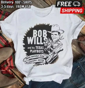 Vintage Your Friend Bob Wills Heavy Cotton weiß alle Größen Unisex Shirt - Bild 1 von 5