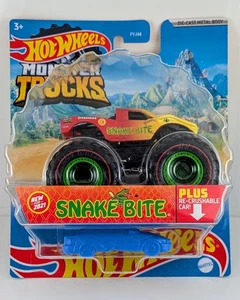 Hot Wheels Monster Trucks / Snake Bite / Treasure Hunt / 2021 / Free Shipping - Picture 1 of 5