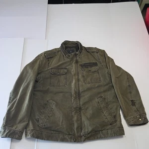 GH Bass & Co Unisex XL Brown Canvas Quilted Lined Coat Chore Barn Rugged - Picture 1 of 11