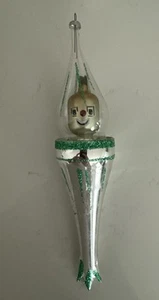 RARE VINTAGE DE CARLINI ALIEN SPACESHIP CHRISTMAS ITALIAN BLOWN GLASS ORNAMENT - Picture 1 of 9