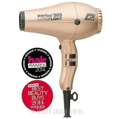 BRAND NEW! Parlux 385 PowerLight Ionic and Ceramic Hair Dryer - Gold - Image 1 of 3