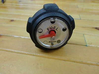  SPEEDWAY GAS CAP WITH GAUGE BRAND NEW KELCH'S NEWEST STYLE  6 INCH GAS CAP - Image 1 of 4