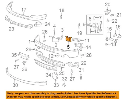 GM OEM 07-13 Sierra 1500 Front Bumper Bumper Components-Inner Bracket 22767056 - Image 1 of 2