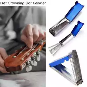 Professional Guitar Nut Slotting Maintenance File Set 13 Round + Flat File - Picture 1 of 5