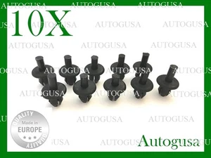 10X VOLVO OPEL BUMPER SPLASH GUARD RIVET BODY PANEL RETAINING CLIPS TRIM 9133417 - Picture 1 of 6