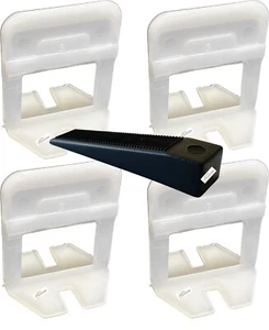 Distanziatori Livellanti per Piastrelle 500 PZ e 100 Cunei Riutilizzabili - Foto 1 di 54