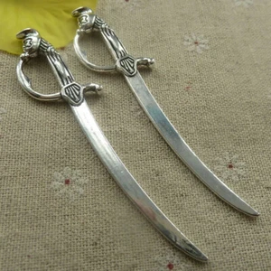 Free Ship 18 pcs tibetan silver knife bookmarks 92x16x4mm L-4481 - Picture 1 of 4