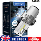BEVINSEE BA20D S1 S2 LED Headlight Bulbs 6000K 18W 1500LM White Headlamp Kit 12V