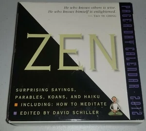 ZEN 2012 CALENDAR By David Schiller **BRAND NEW** - Foto 1 di 3