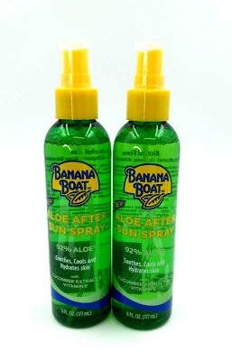 2 Pack Banana Boat Aloe After Sun Pump Spray  6 fl oz. each Sunburn Beach  New - Image 1 of 3