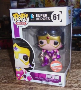 FUNKO POP #61 SUPER HEROES STAR SAPPHIRE WONDER WOMAN HOT TOPIC - Picture 1 of 5