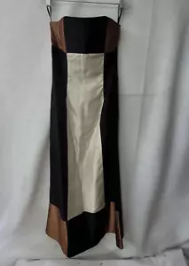 Jessica McClintock Vintage Dress Womens 10 Colorblock Formal Prom Shawl 17x82" - Picture 1 of 22