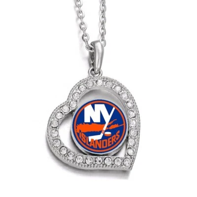 New York Islanders Womens Hockey Fan Women's Silver Necklace Jewelry Gift D19 - Image 1 of 4