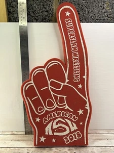 American Superslam Wrestling Schaumstoff Finger Hand Maskottchen rote Handpuppe kostenloser Versand - Bild 1 von 8
