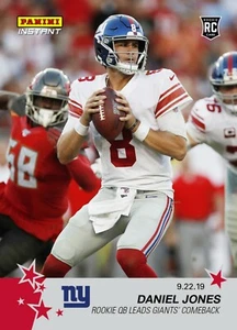 Daniel Jones 2019 Panini Instant Rookie 1st NFL Start 1/668 Giants RC - Bild 1 von 2