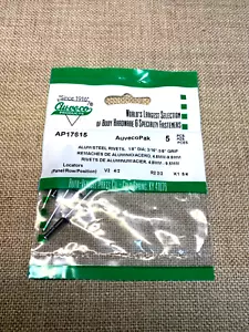 Remaches de aluminio/acero Auveco AUVECOPAK AP17615 1-5 piezas diámetro 1/8" agarre: 3/16" 3/8 - Imagen 1 de 2