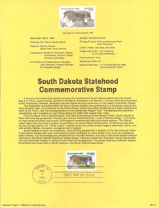 #8912 ((MENGE 5)) South Dakota Statehood Briefmarke #2416 (5 USPS Souvenirseiten) - Bild 1 von 1