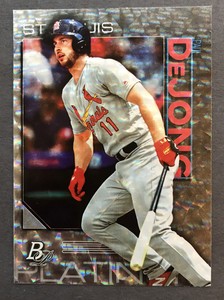 2020 Bowman Platinum Paul DeJong  Icy Parallel #10 ST Louis Cardinals