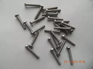 ALUMINUM ROUND HEAD SLOTTED MACHINE SCREWS 8/32 x 1" 18 PCS. NEW - Picture 1 of 1