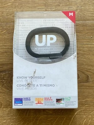 Jawbone UP Talla Mediana Negro JBR52a Rastreador de Actividad y Sueño Nuevo Caja Abierta Foto 1 de 4