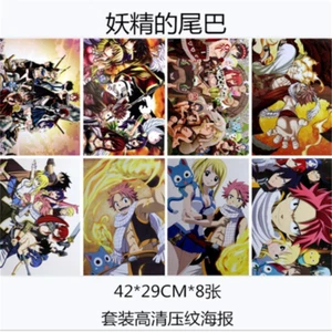 8 PIEZAS/juego de carteles impresos de anime Fairy Tail A3 - Imagen 1 de 6
