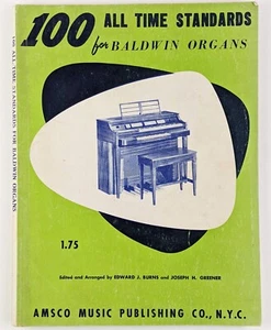 100 All Time Standards für Baldwin Orgeln (1958) | Vintage Orgel Noten - Bild 1 von 9