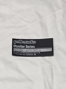 Original Vintage Polk Monitor 5 Sticker Decal For Speaker - Picture 1 of 2